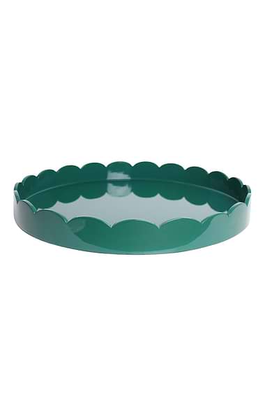 Round Large Lacquered Scallop Tray