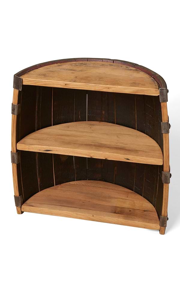 Half Whisky Barrel Cabinet