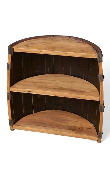 Half Whisky Barrel Cabinet