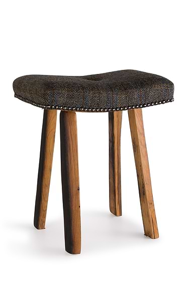 Tweed Footstool