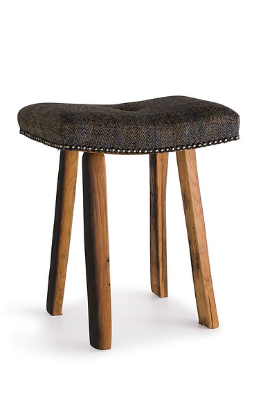 Tweed Footstool
