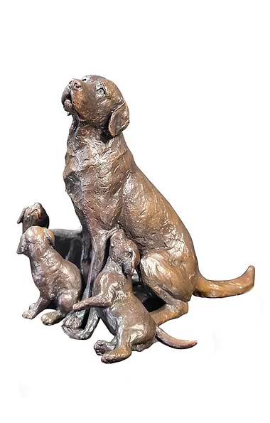 Labrador with Puppies by Michael Simpson