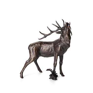 Michael Simpson Stag Roaring Bronze Sculpture