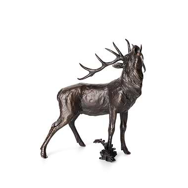 Michael Simpson Stag Roaring Bronze Sculpture