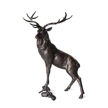 Michael Simpson The Leader Stag Bronze Sculpture