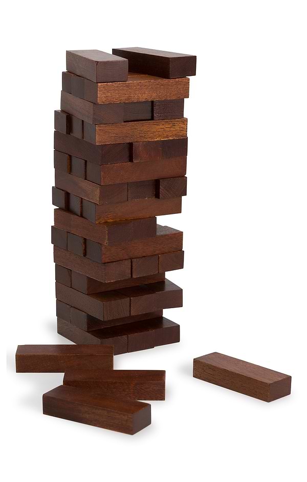 Wooden Stacking Tower Game