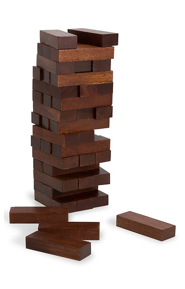 Wooden Stacking Tower Game