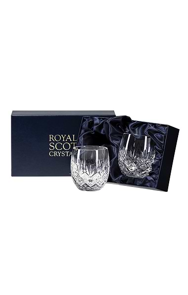 Royal Scot Crystal Set of 2 Barrel Tumblers
