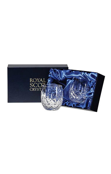 Royal Scot Crystal Set of 2 Barrel Tumblers