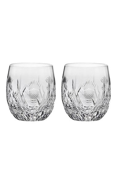 Royal Scot Crystal Set of 2 Barrel Tumblers