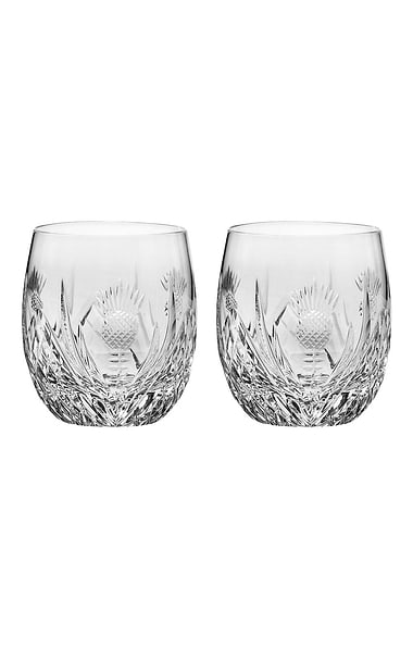 Royal Scot Crystal Set of 2 Barrel Tumblers