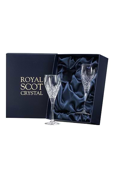 Royal Scot Crystal Edinburgh Two Port/Sherry Glasses