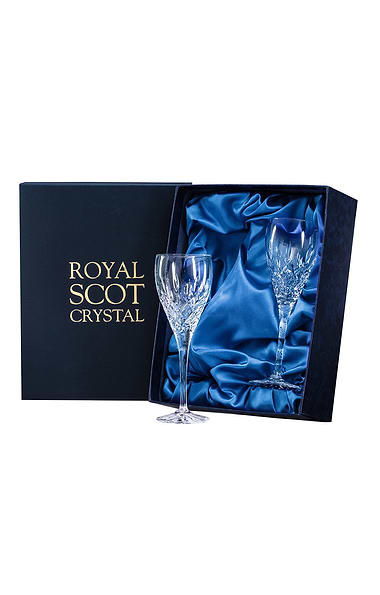 Royal Scot Crystal Edinburgh Two Port/Sherry Glasses
