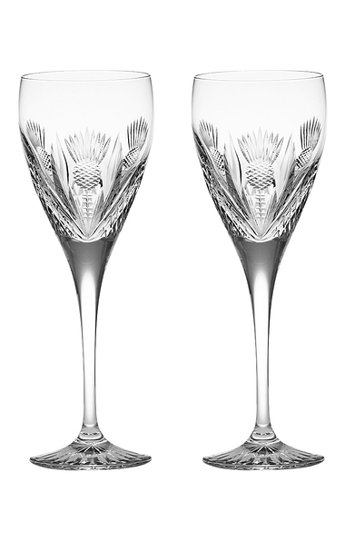 Royal Scot Crystal Edinburgh Two Port/Sherry Glasses