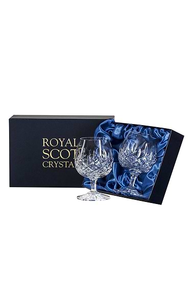 Royal Scot Crystal London Two Brandy Glasses