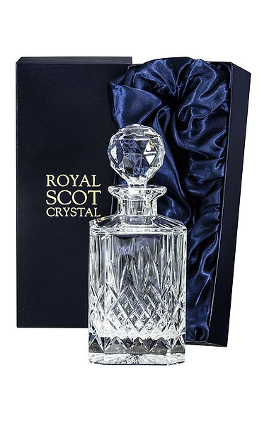 Royal Scot Crystal Edinburgh Square Spirit Decanter
