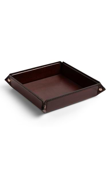 Leather Coin & Key Tray