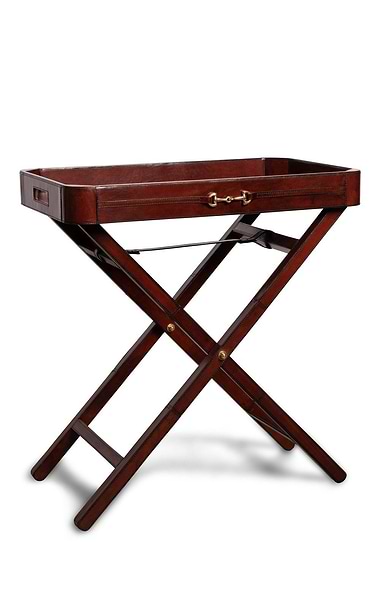 Leather Butler Tray Table
