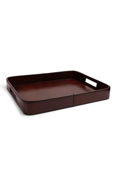Leather High Sided Tray
