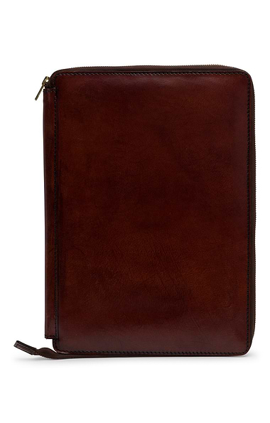 Premium Leather A4 Zip Folder