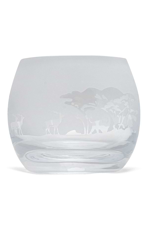 Nature Scene Glass Tealight Holder