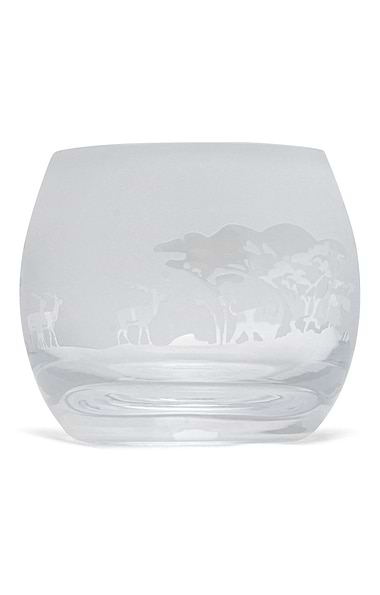 Nature Scene Glass Tealight Holder