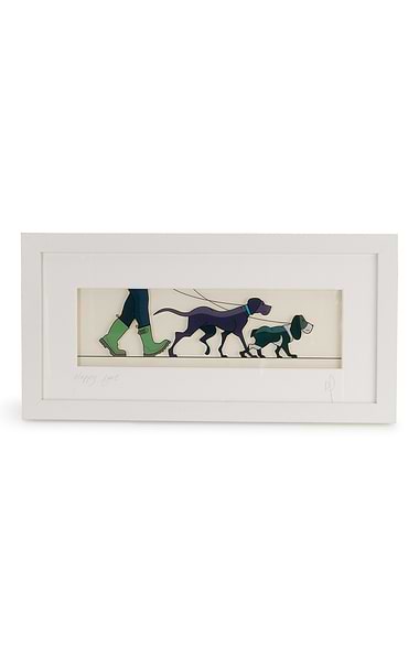 Original Glass Painting 19x37cm