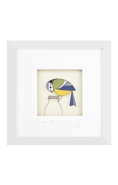 Original Glass Painting 23x23cm