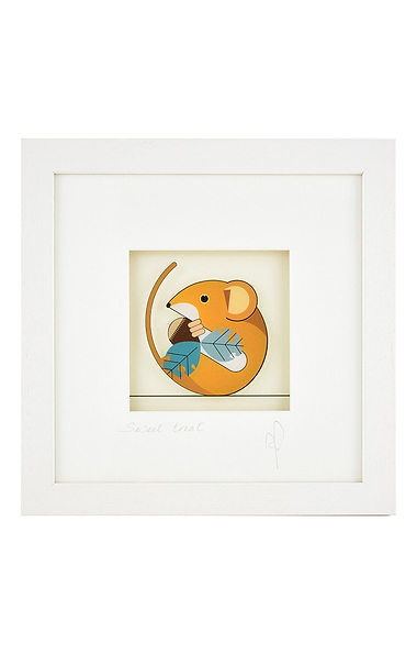 Original Glass Painting 23x23cm