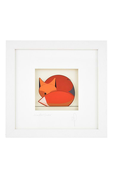 Original Glass Painting 23x23cm