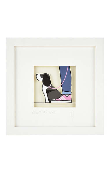 Original Glass Painting 23x23cm