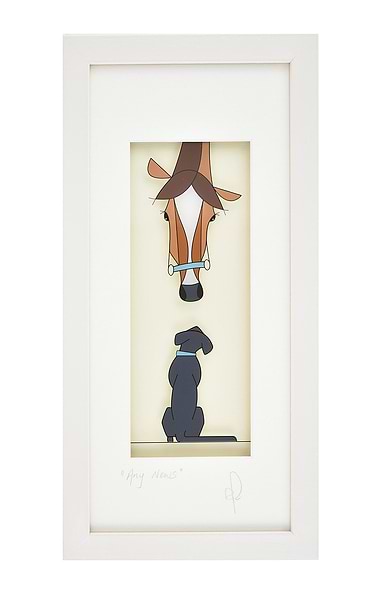 Original Glass Painting 37x19cm
