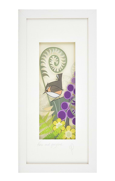 Original Glass Painting 37x19cm