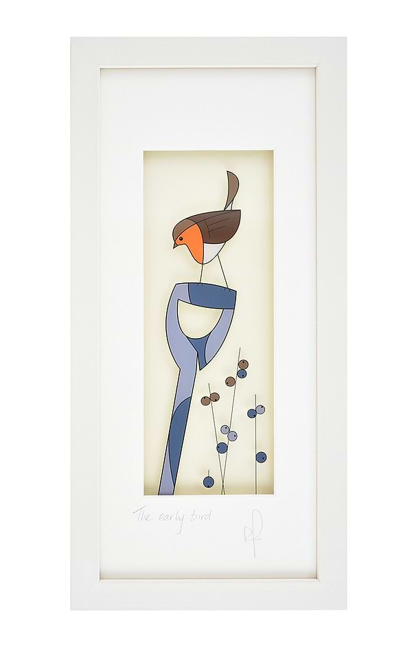 Original Glass Painting 37x19cm