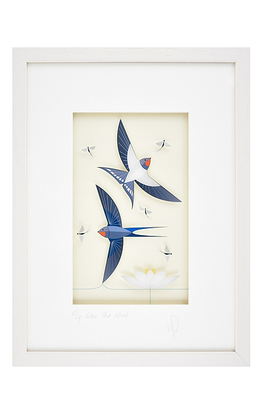 Original Glass Painting 44x34cm