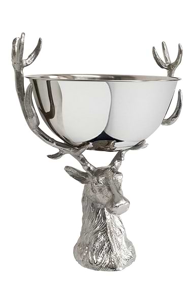 Small Punch Bowl with Stag Stand