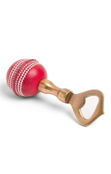Leather Cricket Ball Bottle Opener