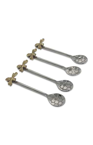 Set of Four Beehive Coffee Spoons