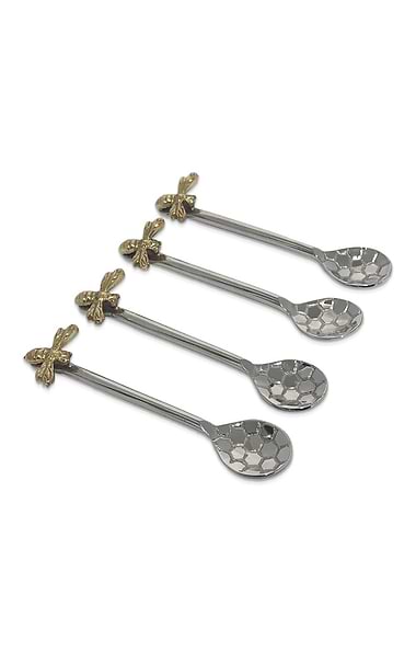 Set of Four Beehive Coffee Spoons