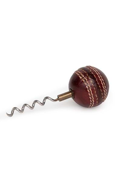 Leather Cricket Ball Corkscrew