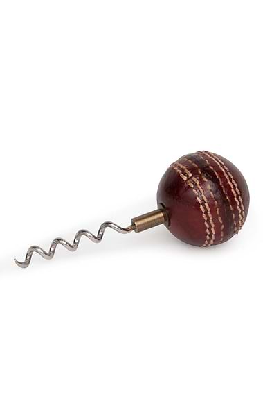 Leather Cricket Ball Corkscrew