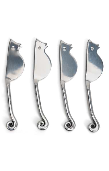 Set of Four Mini Cheese Knives
