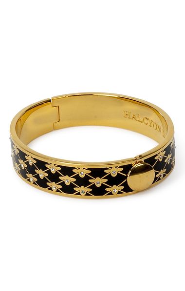 Halcyon Days Bee Sparkle Hinged Bangle