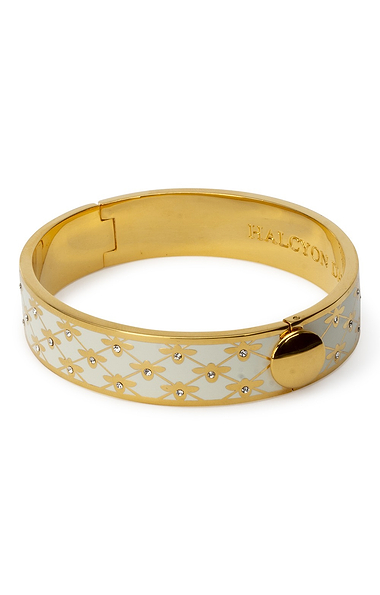 Halcyon Days Bee Sparkle Hinged Bangle