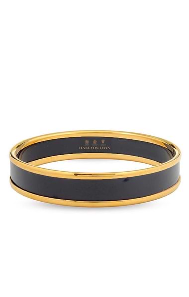 Ladies Halcyon Days Plain 1cm Bangle