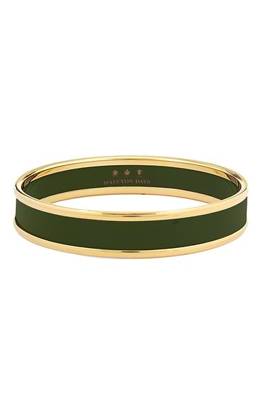 Ladies Halcyon Days Plain 1cm Bangle