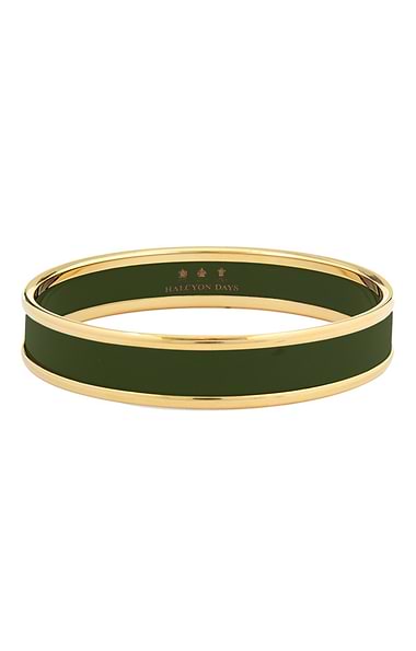 Ladies Halcyon Days Plain 1cm Bangle