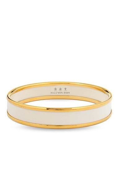 Ladies Halcyon Days Plain 1cm Bangle