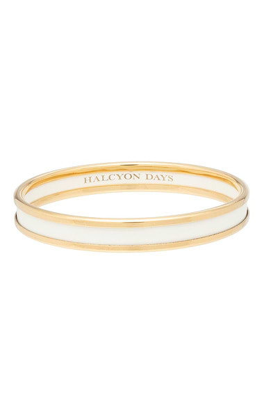 Ladies Halcyon Days Skinny Preppy Push On Bangle