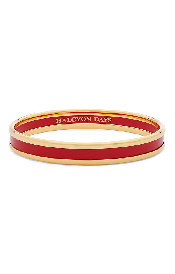 Ladies Halcyon Days Skinny Preppy Push On Bangle